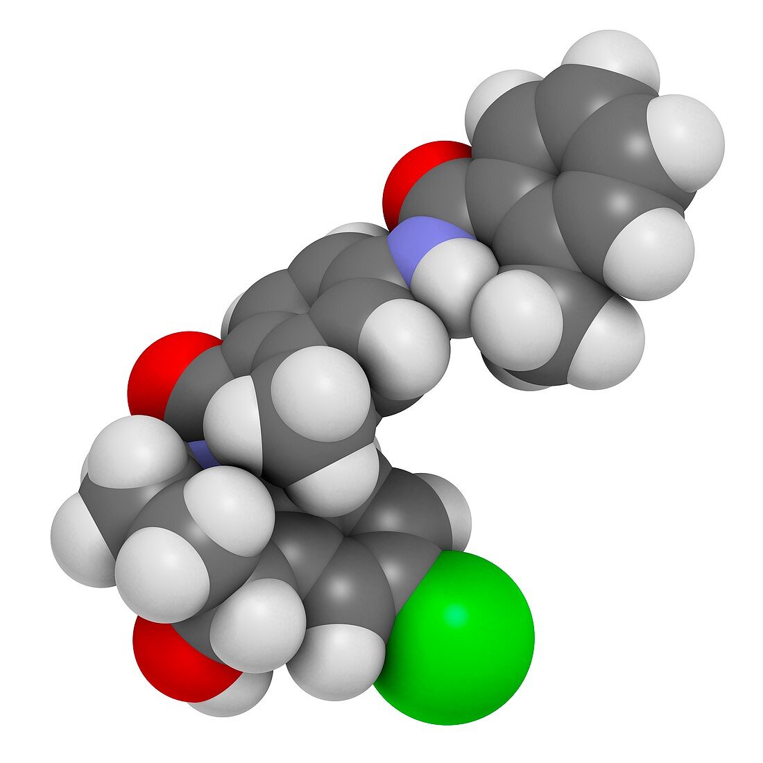 Tolvaptan hyponatremia drug molecule