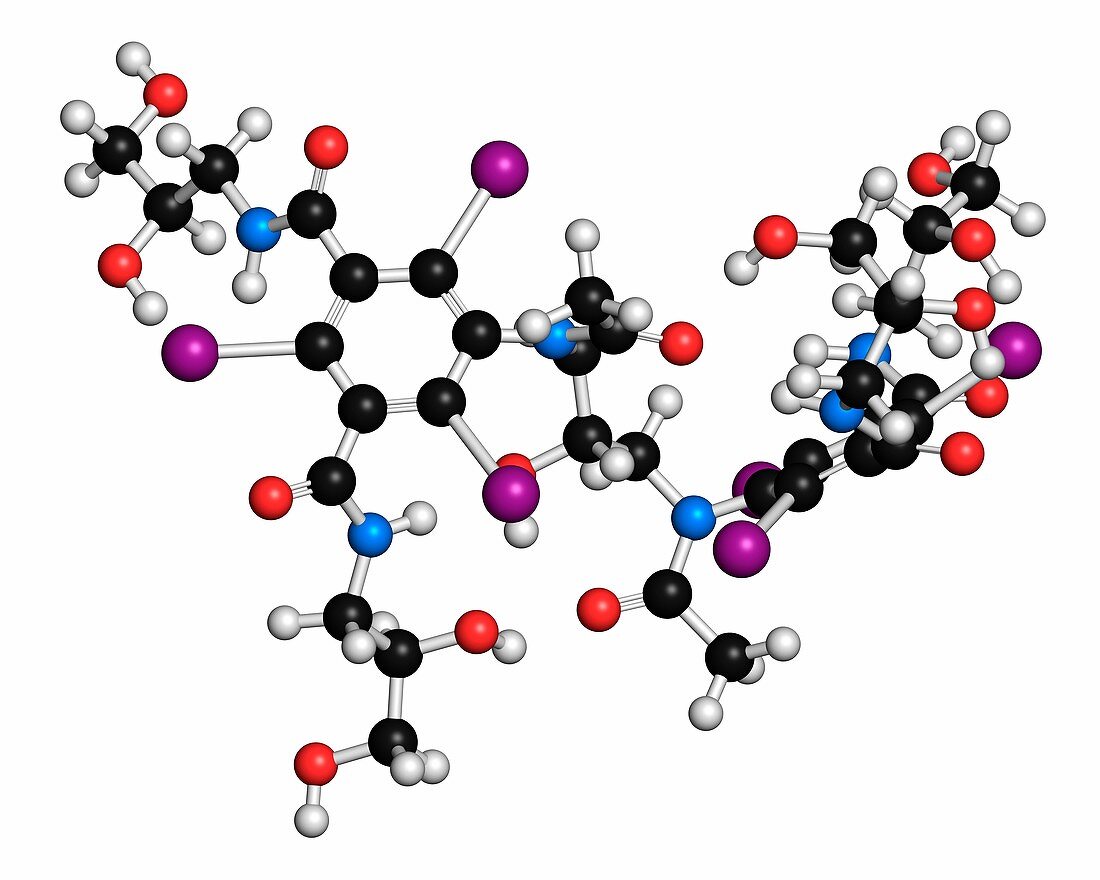 Iodixanol contrast agent molecule