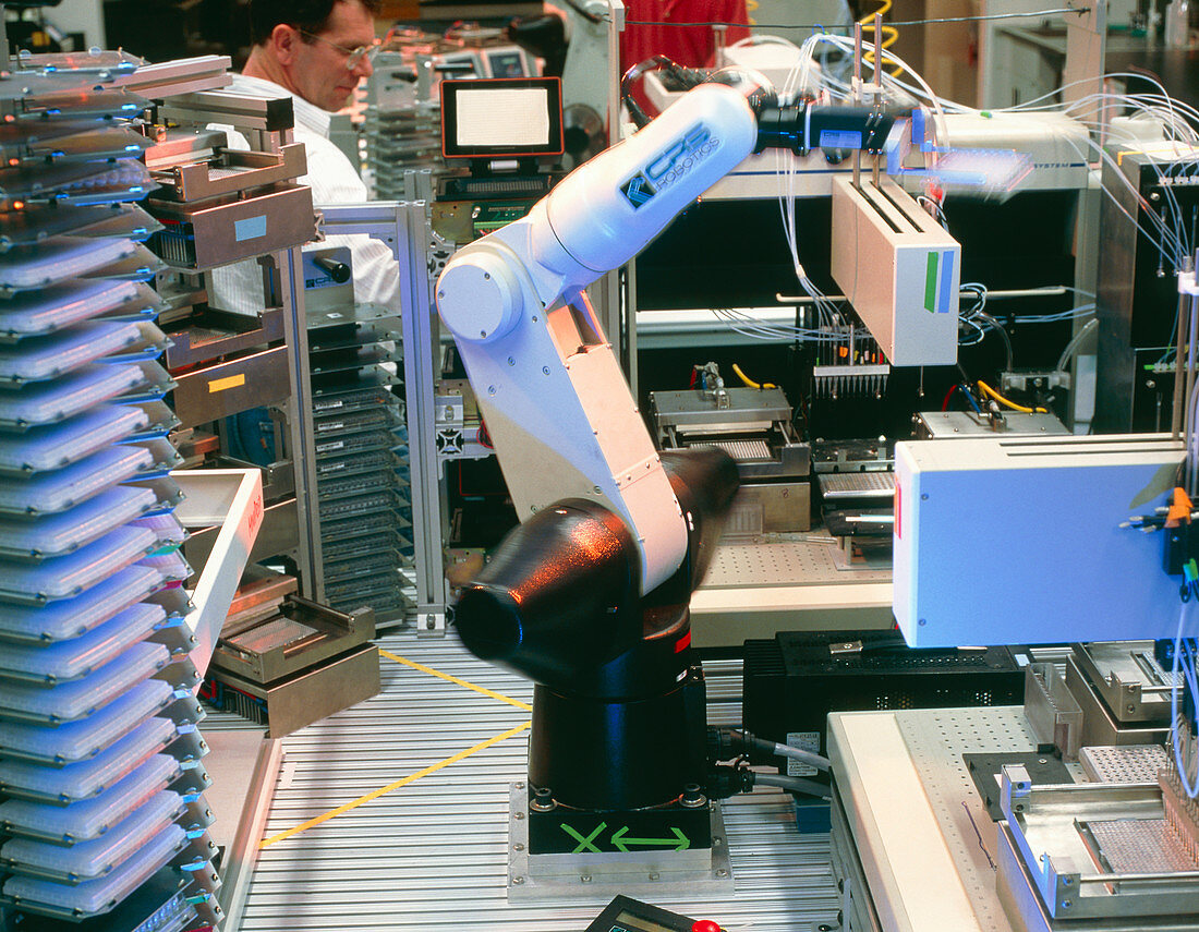 Robot arm used for DNA sequencing