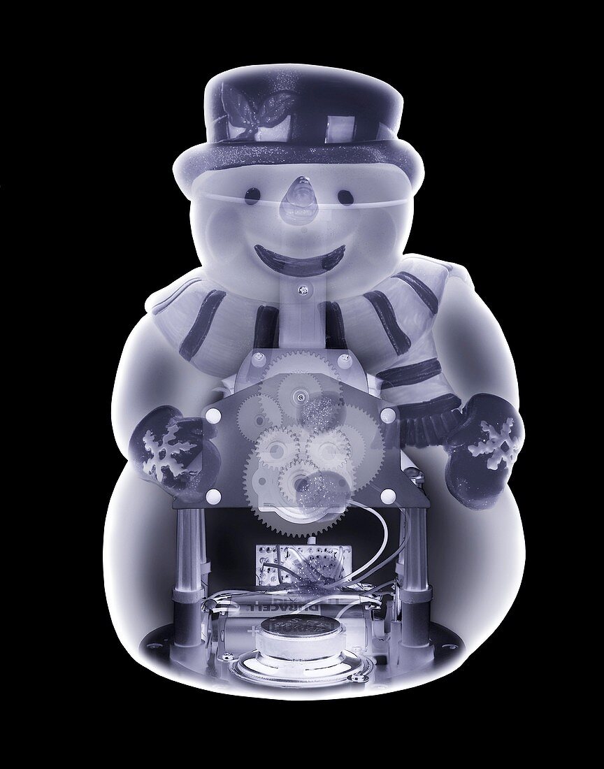 Snowman toy,simulated X-ray