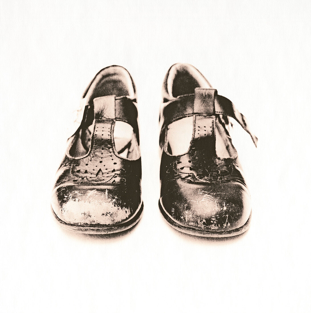 Child's worn shoes