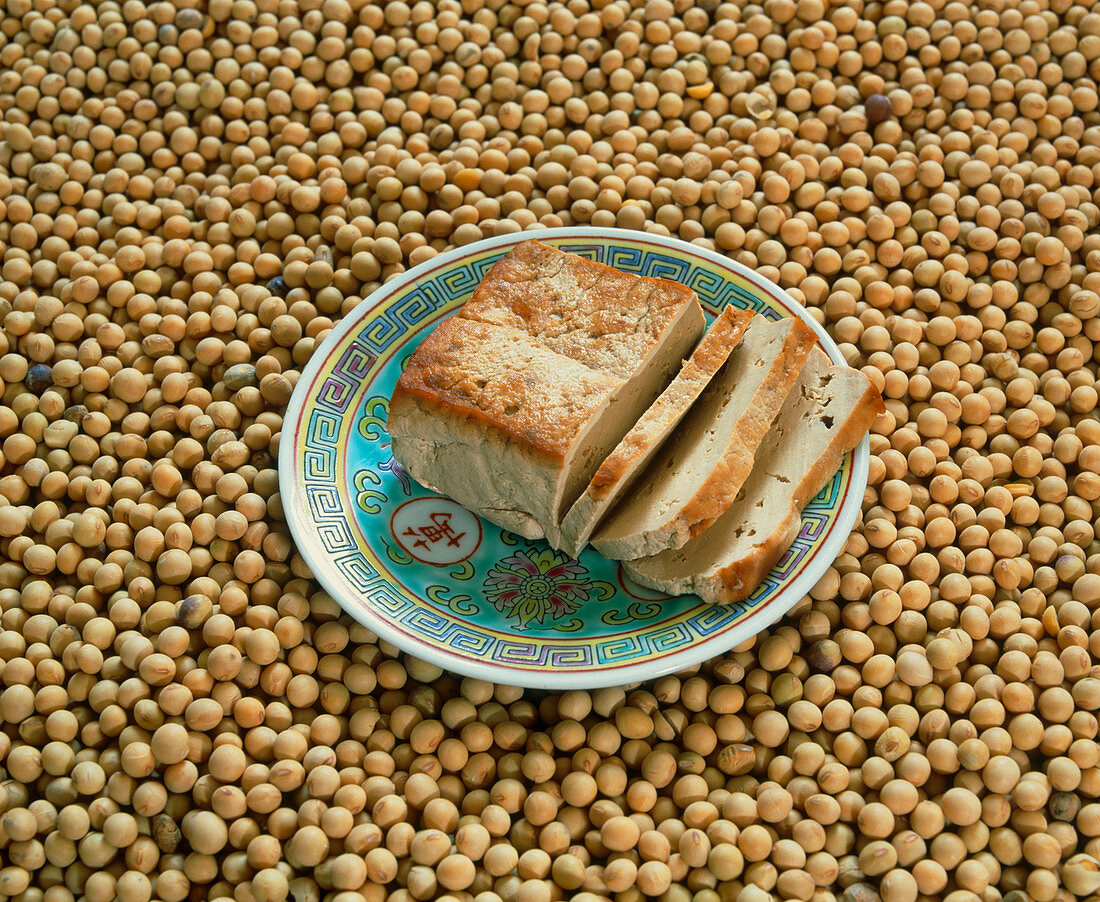 Soya beans and tofu