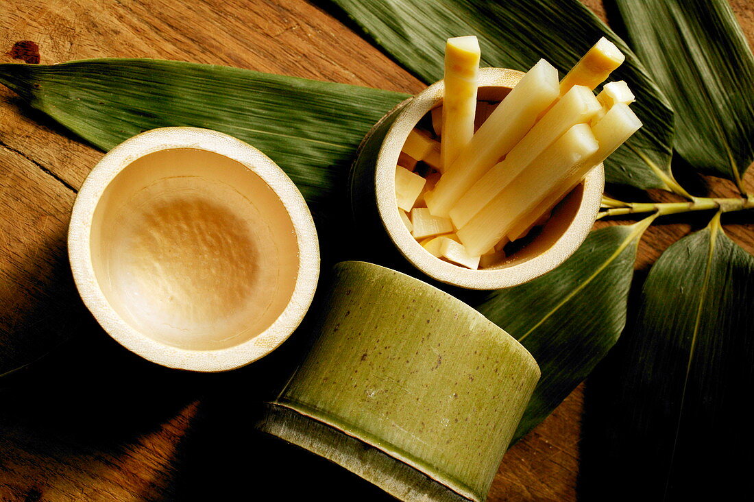 Chopped bamboo shoots