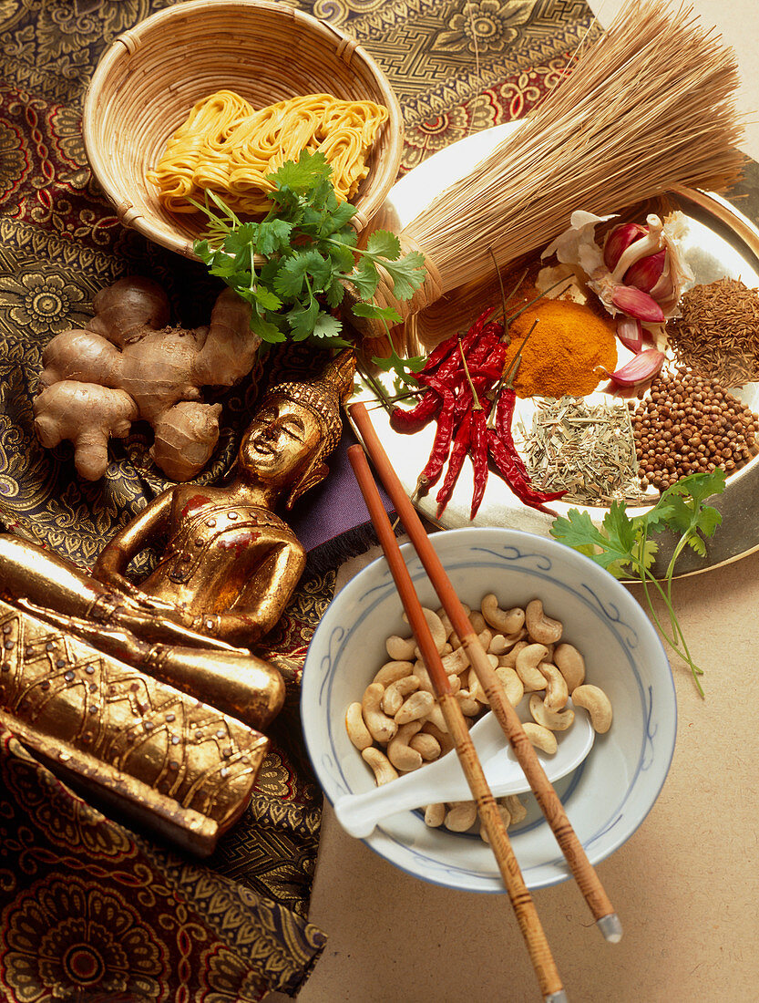 Ingredients for cooking Thai food