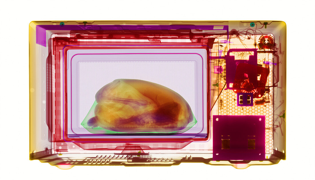 Microwave oven X-ray