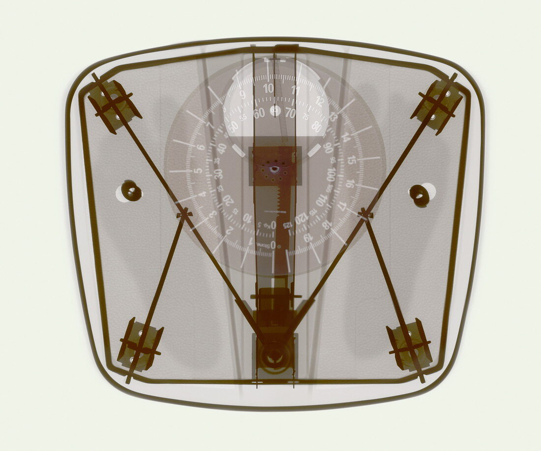 Bathroom scales X-ray