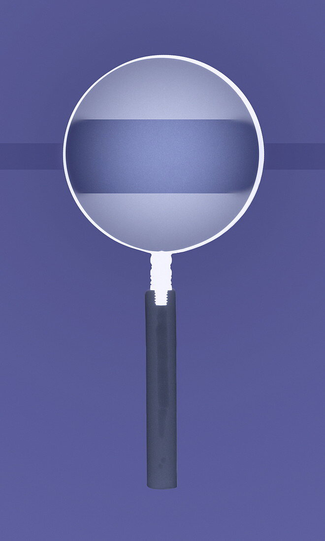 Magnifying glass X-ray