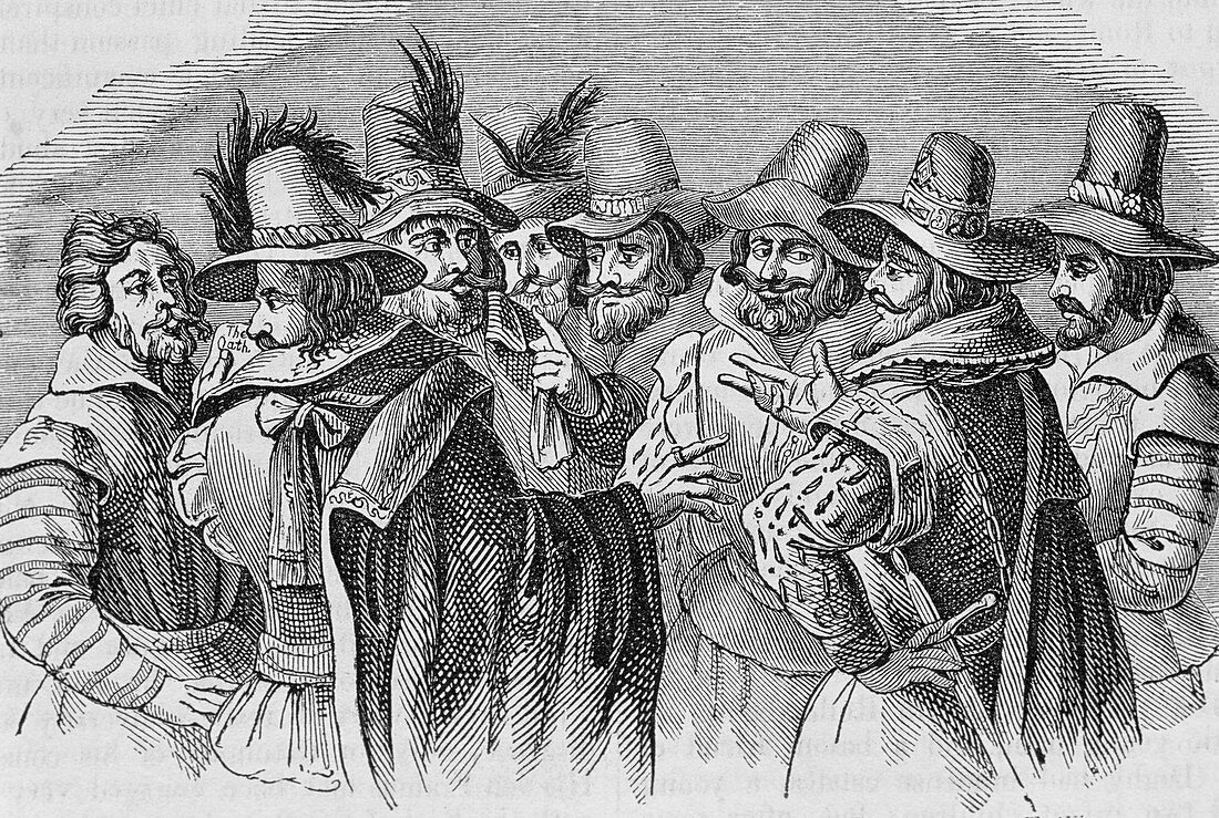 The gunpowder conspirators,17th century