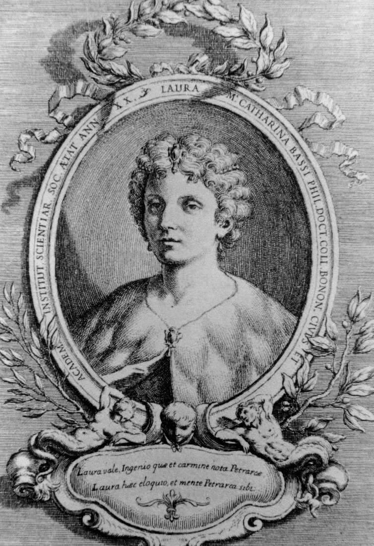 Bust of Laura Bassi,Italian physicist