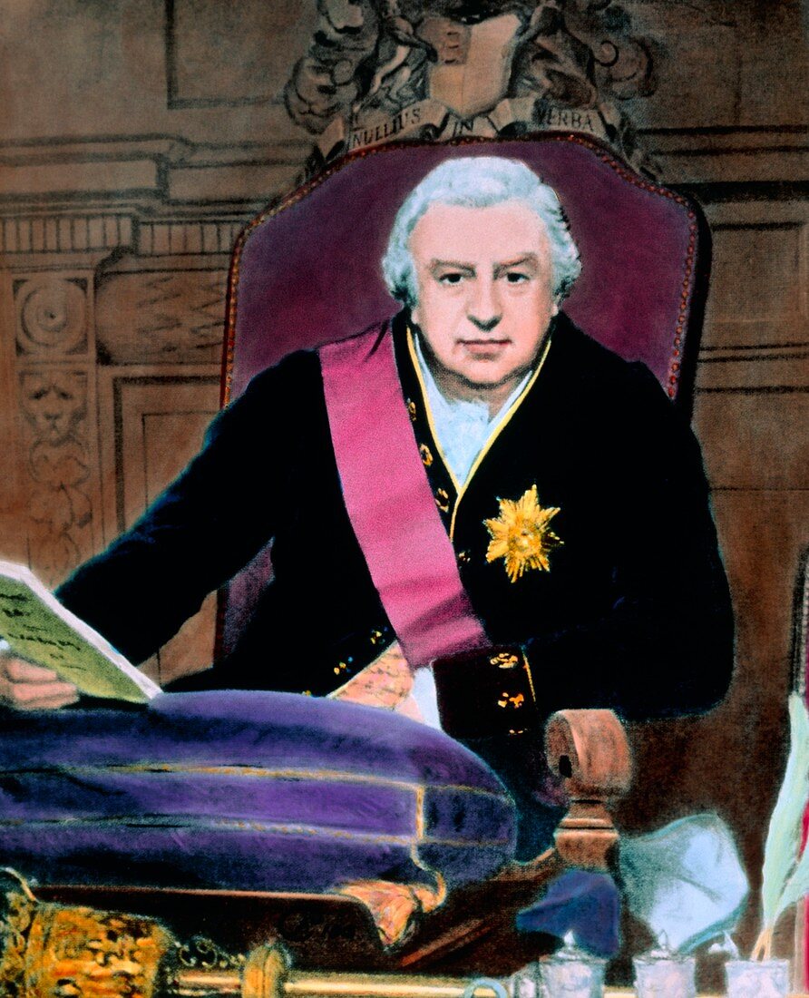 Coloured portrait of Sir Joseph Banks
