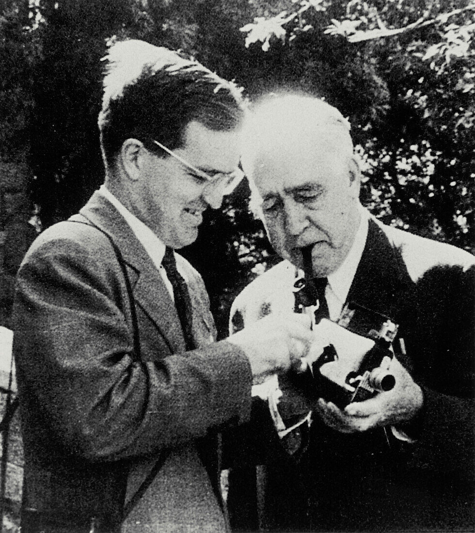 Niels and Aage Bohr,Danish physicists