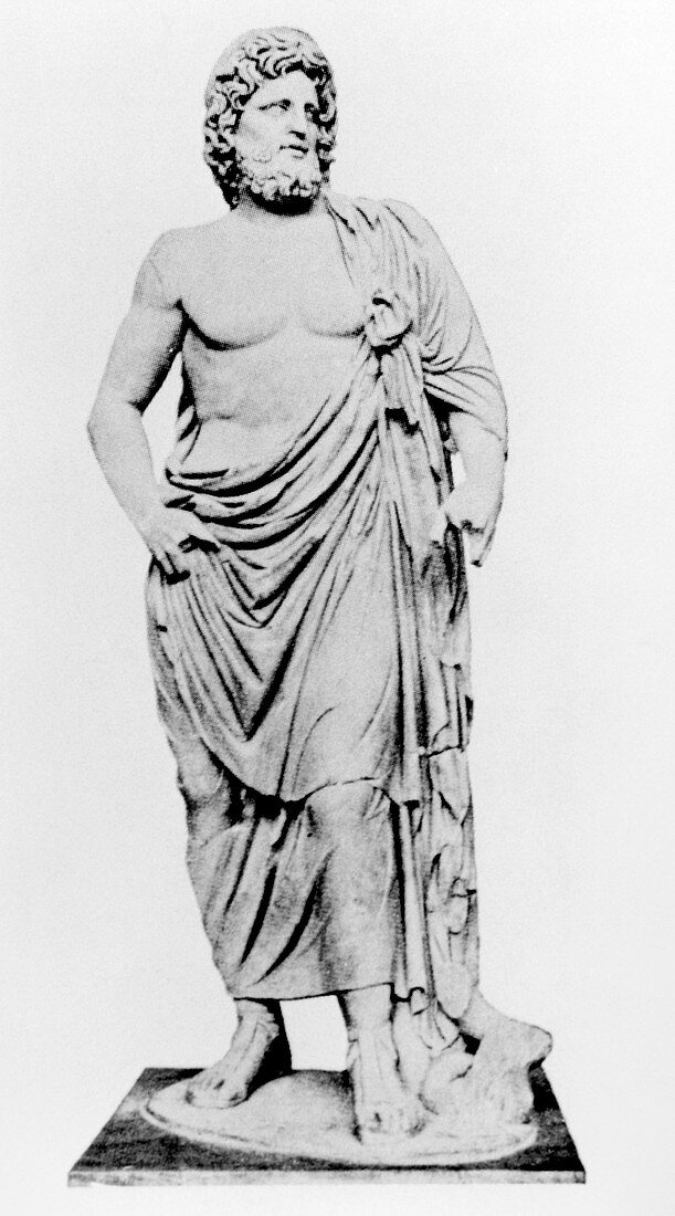Asclepius' statue,Greek god