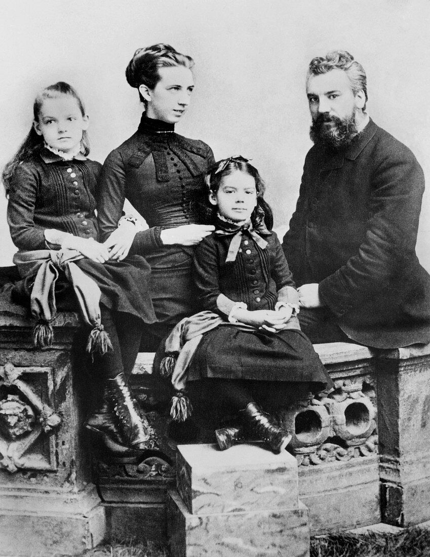 Alexander Graham Bell and family