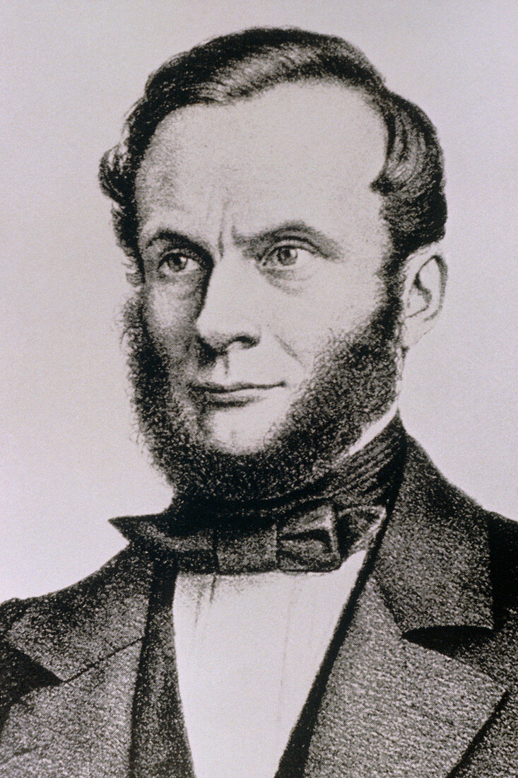 Portrait of Rudolf Clausius,1822-1888