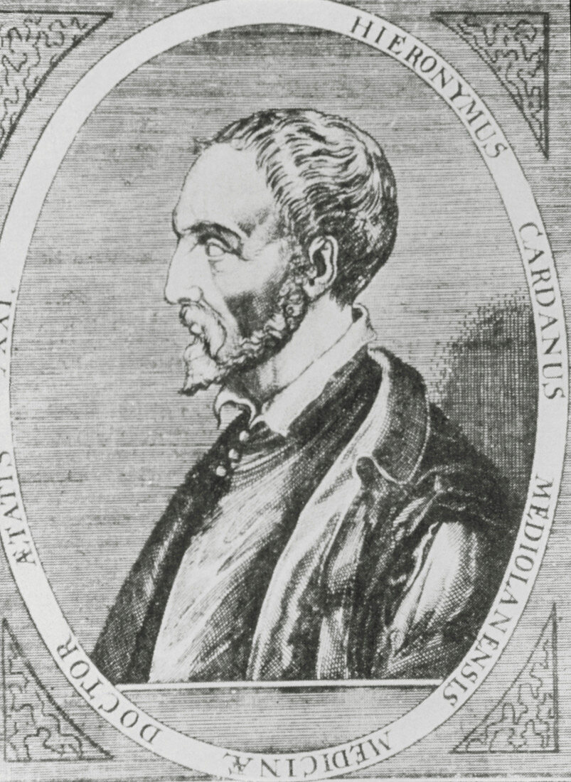 Engraving of Girolamo Cardano