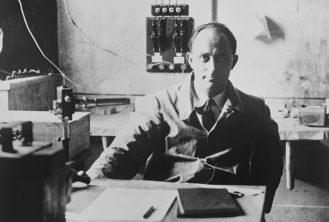 Portrait of Enrico Fermi at Chicago in 1942