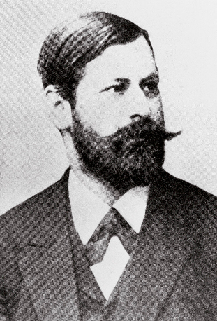 Portrait of Austrian psychologist Sigmund Freud