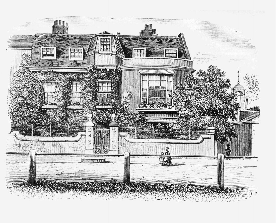 Artwork of Michael Faraday's last home