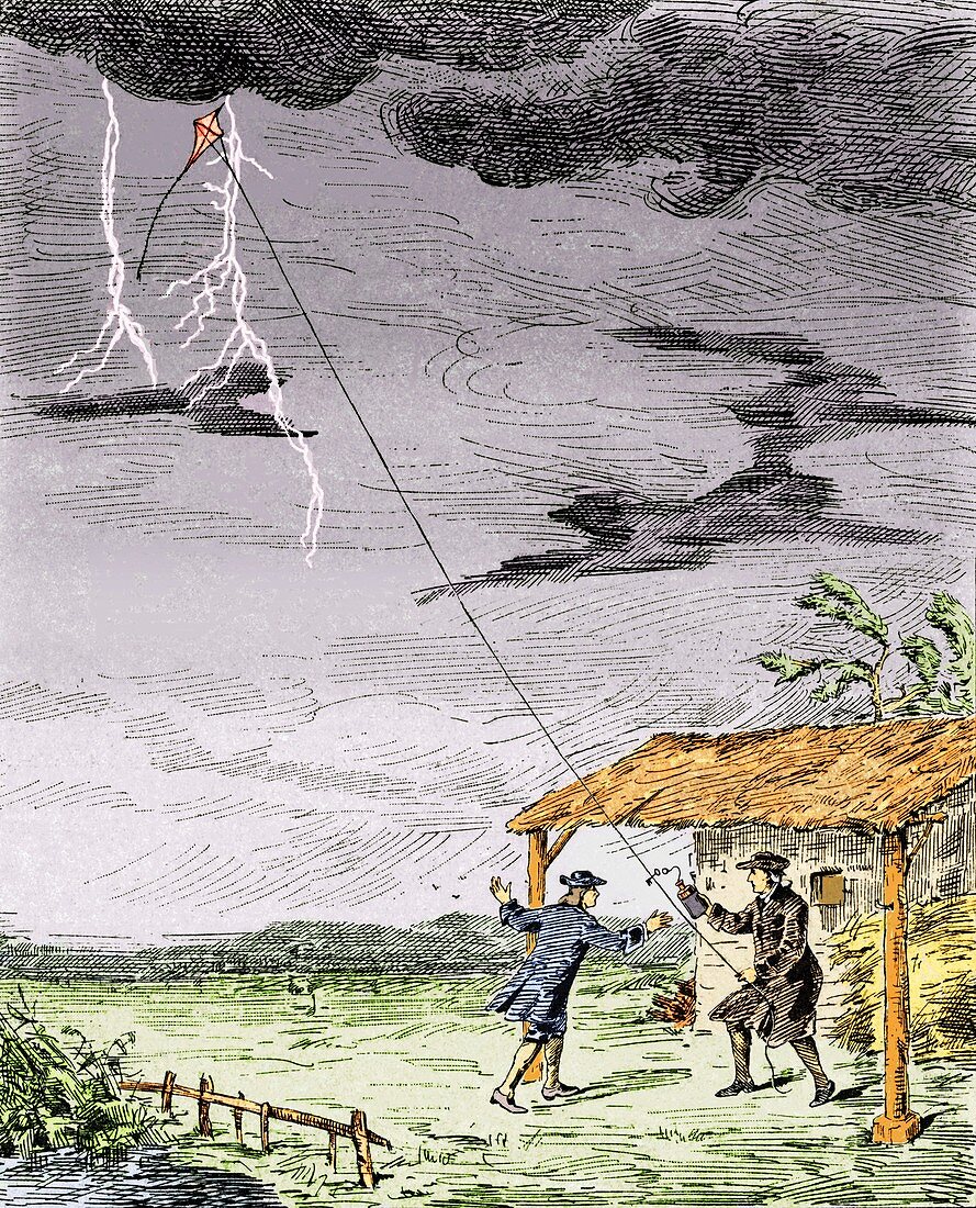 Franklin's lightning experiment,1752
