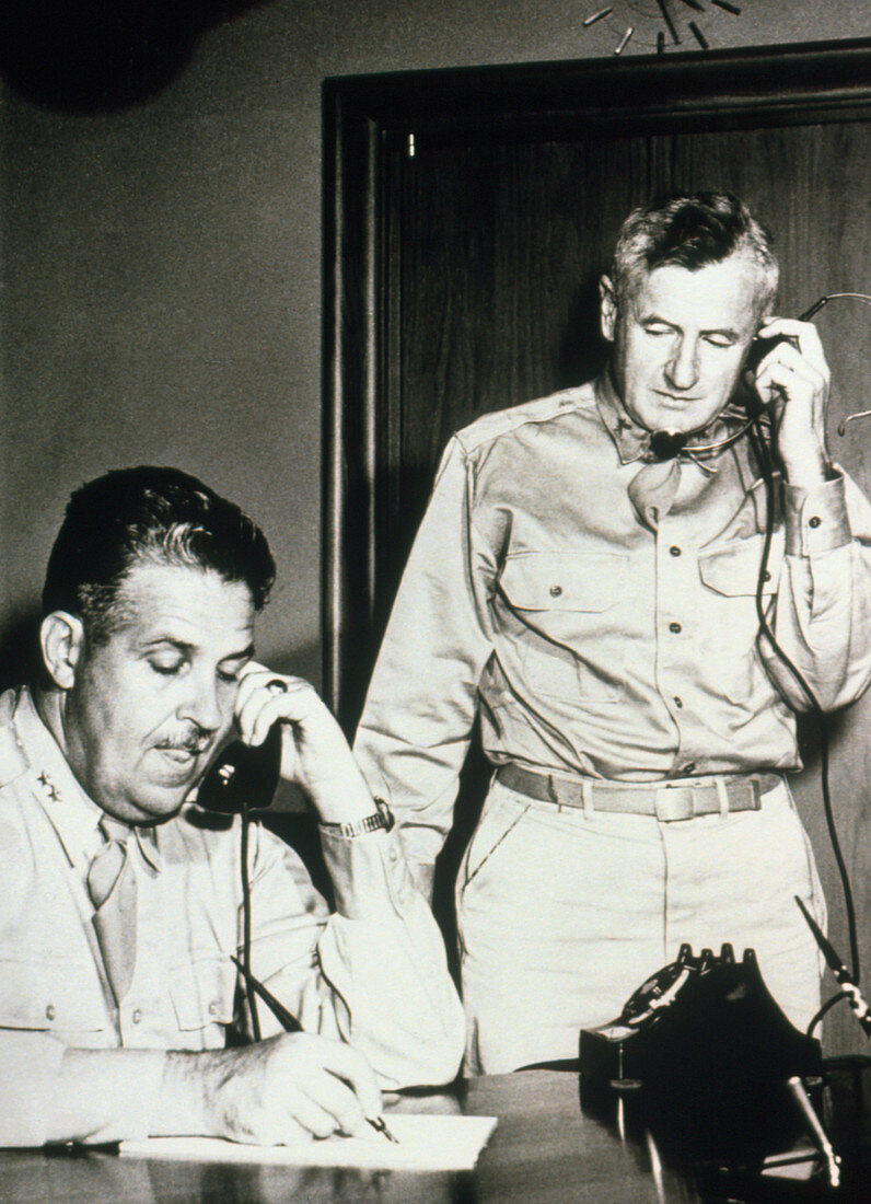 Major General Groves and Brigadier General Farrell