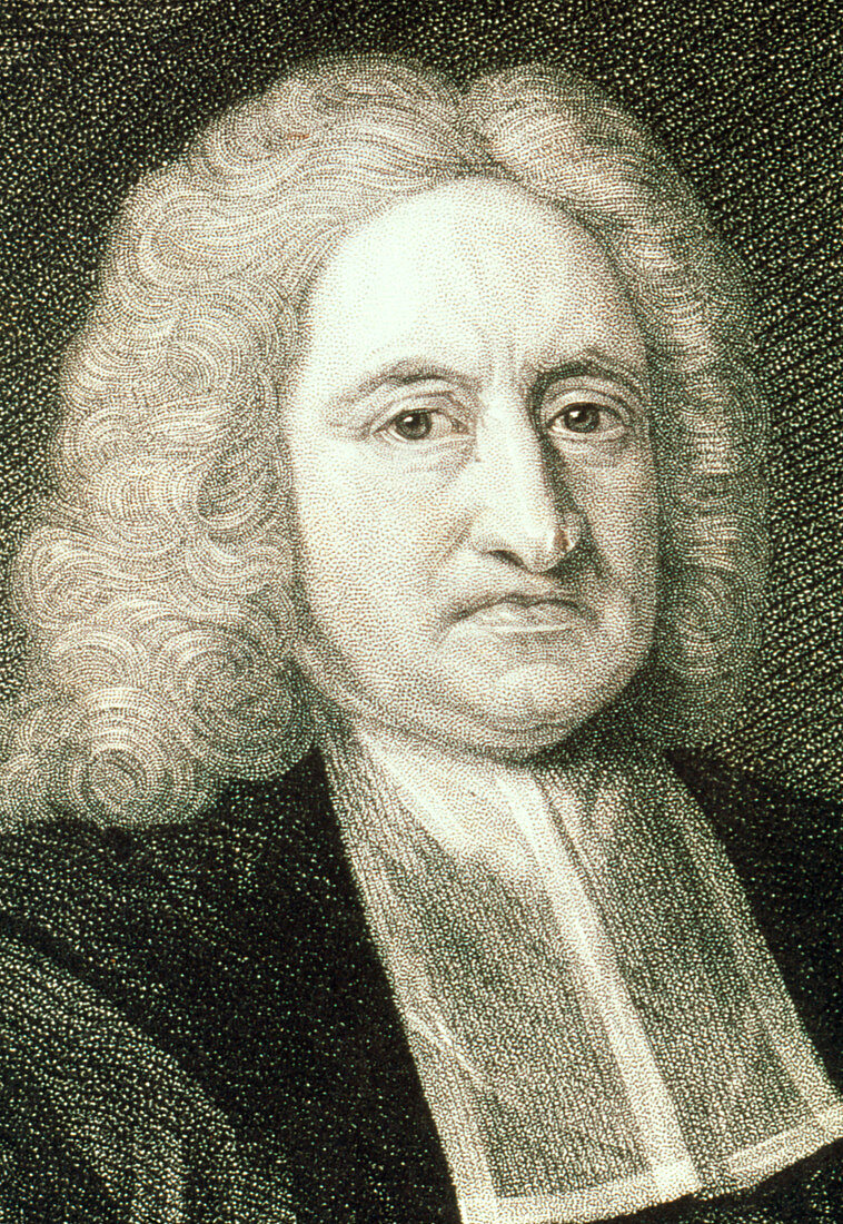 Portrait of the English astronomer Edmond Halley