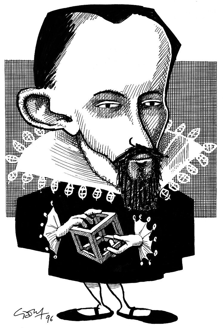Johannes Kepler,caricature