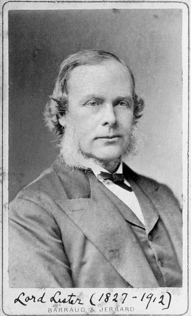 Lord Joseph Lister,pioneer of antiseptic surgery