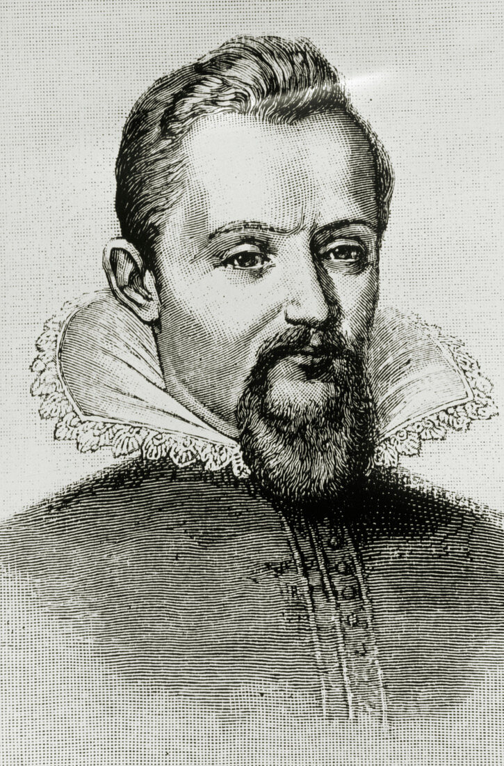Engraving of Johann Kepler,German astronomer