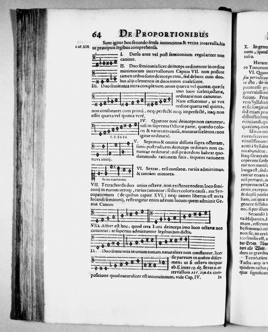 Page of Johannes Kepler's Harmonices Mundi (1619)