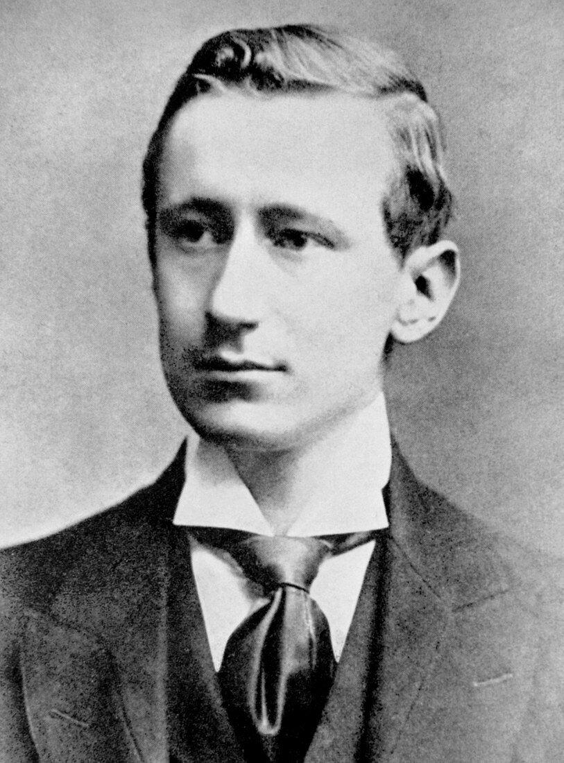 Portrait of Italian physicist,Guglielmo Marconi