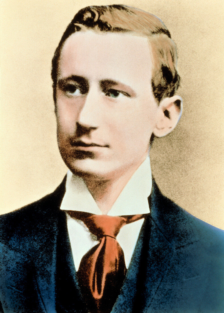 Colour portrait of the Guglielmo Marconi
