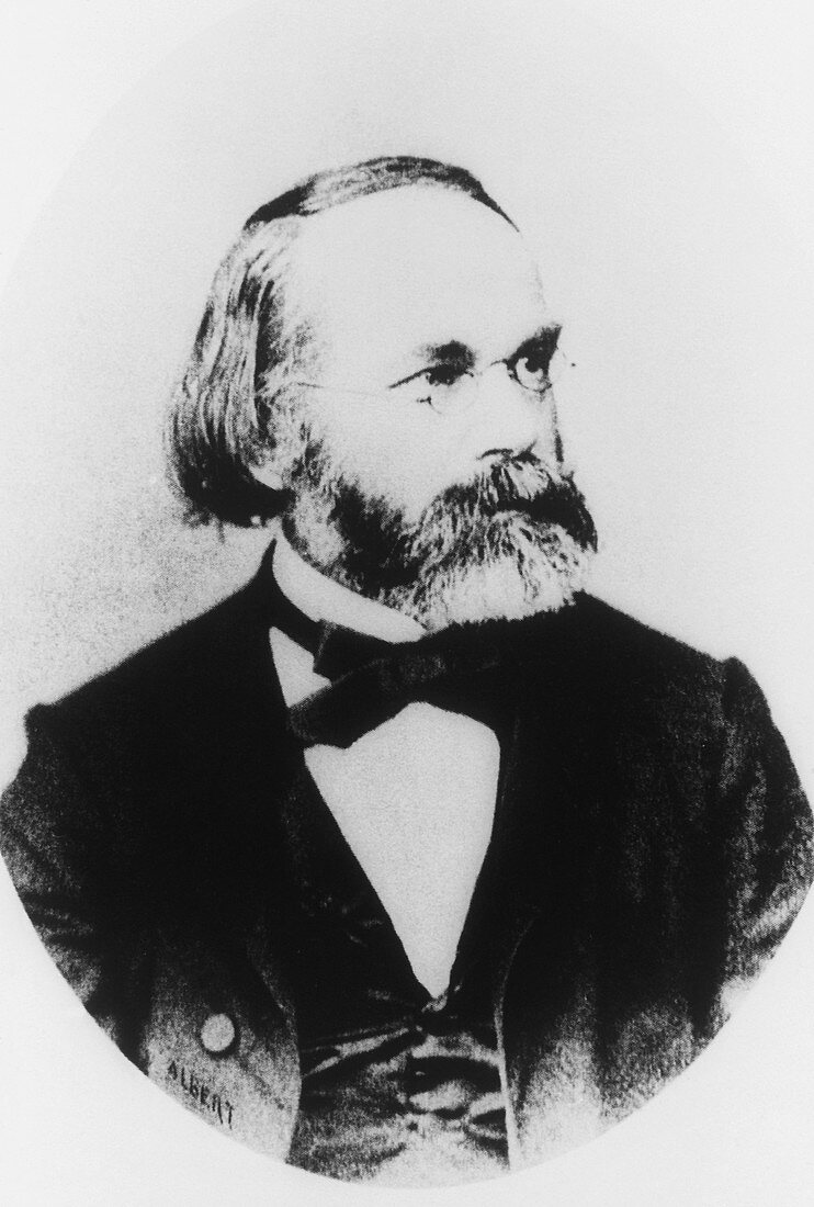 Portrait of German botanist,Carl von Naegeli