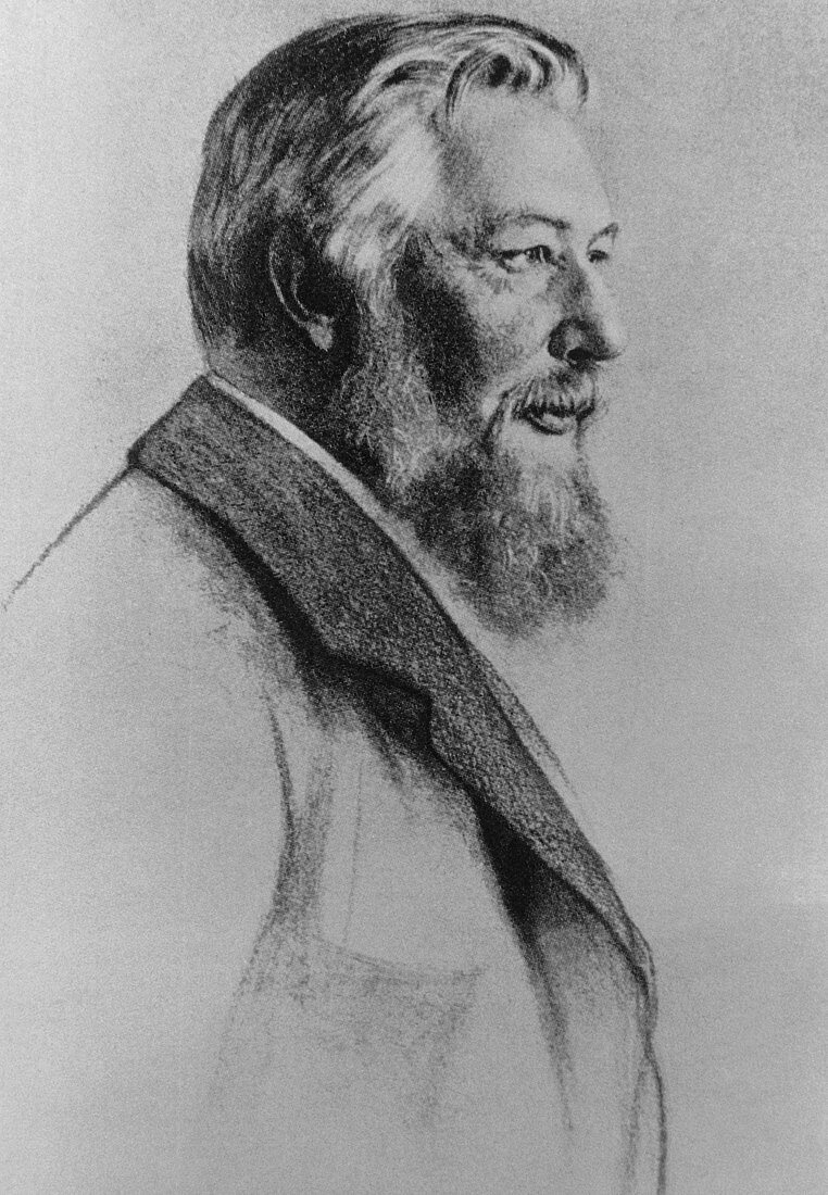 Drawing of Wilhelm Ostwald,German chemist