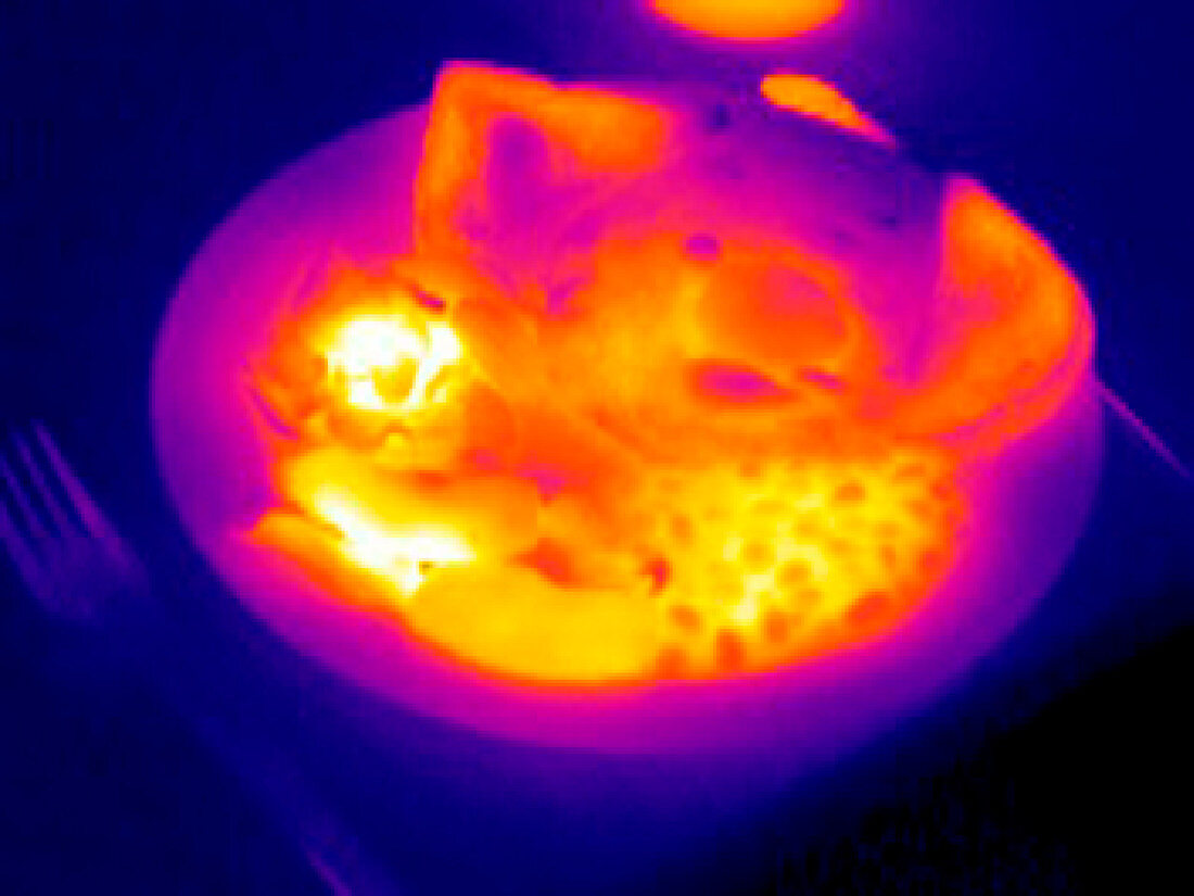 Cooked breakfast,thermogram