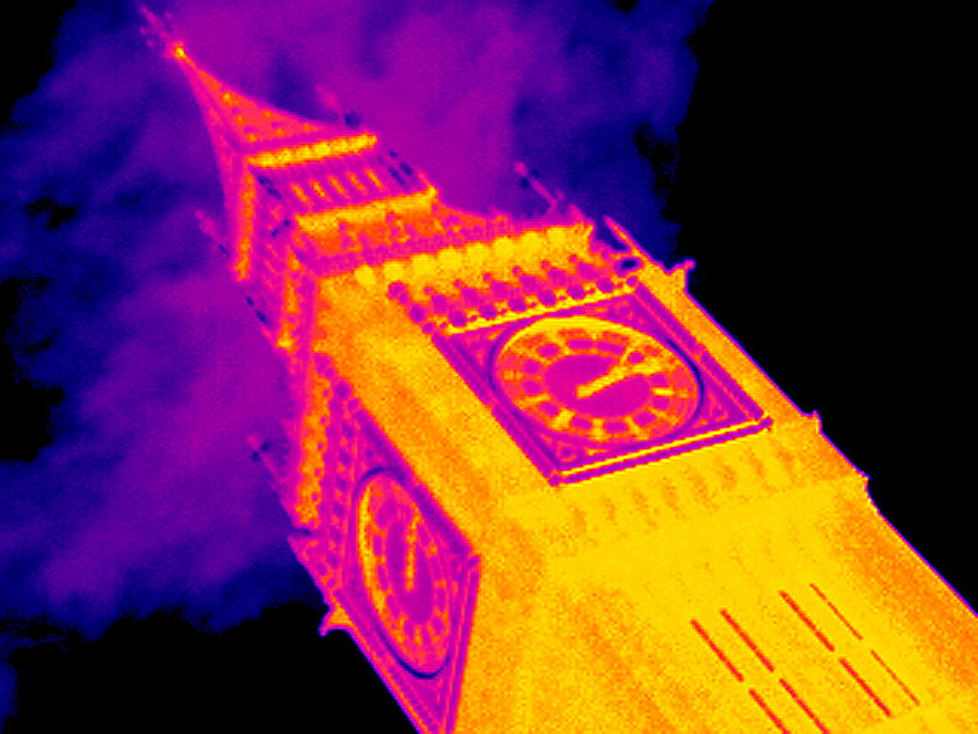 Big Ben,UK,thermogram