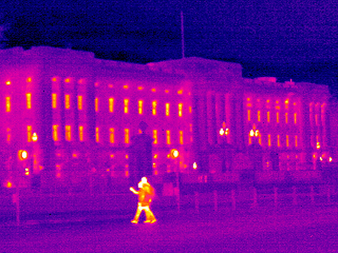 Buckingham Palace,UK,thermogram