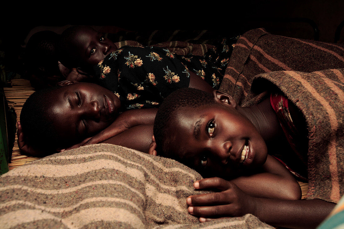 Ugandan children in a refuge