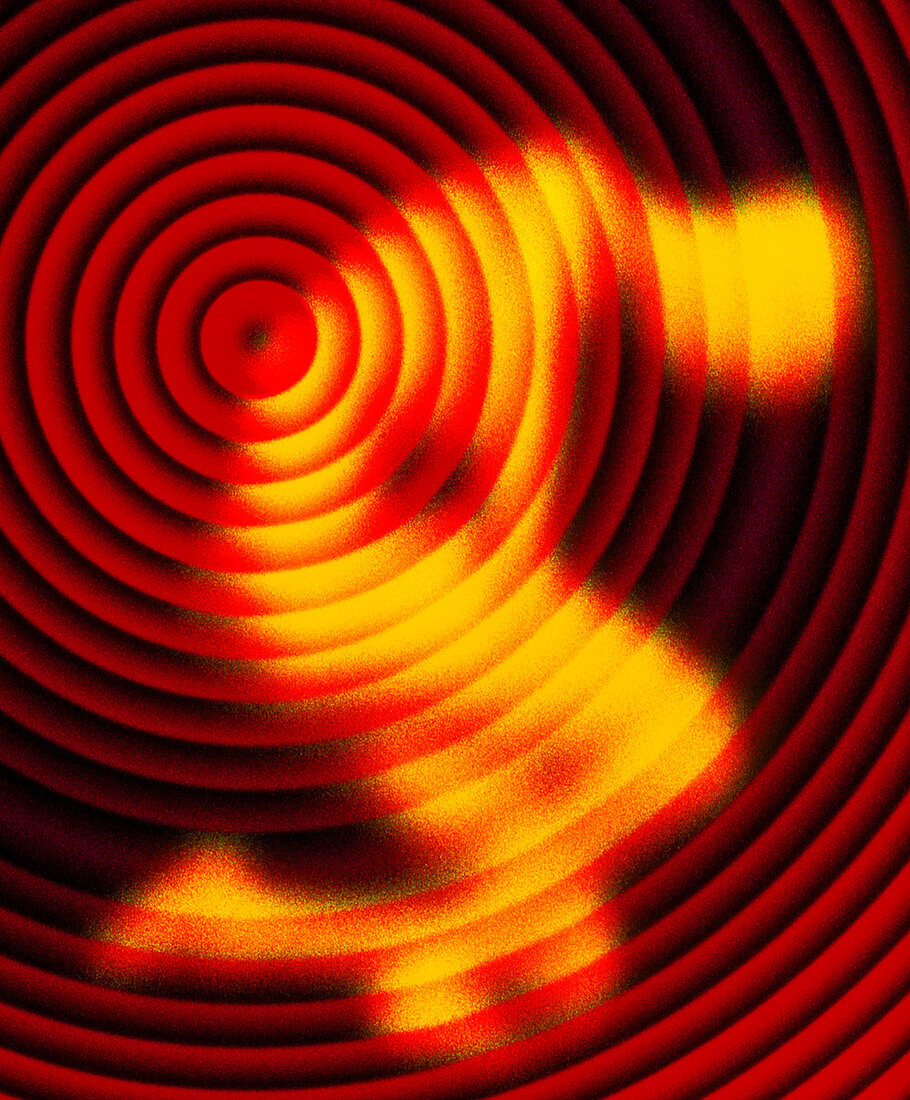Abstract computer art depicting back pain