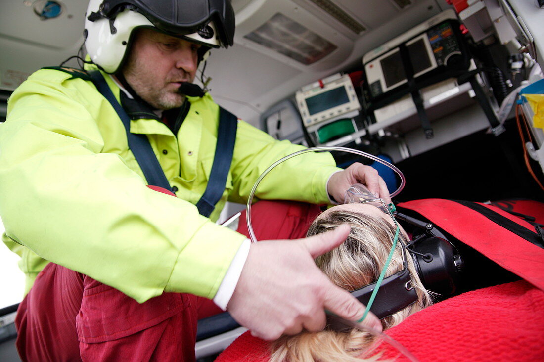 Air ambulance treatment