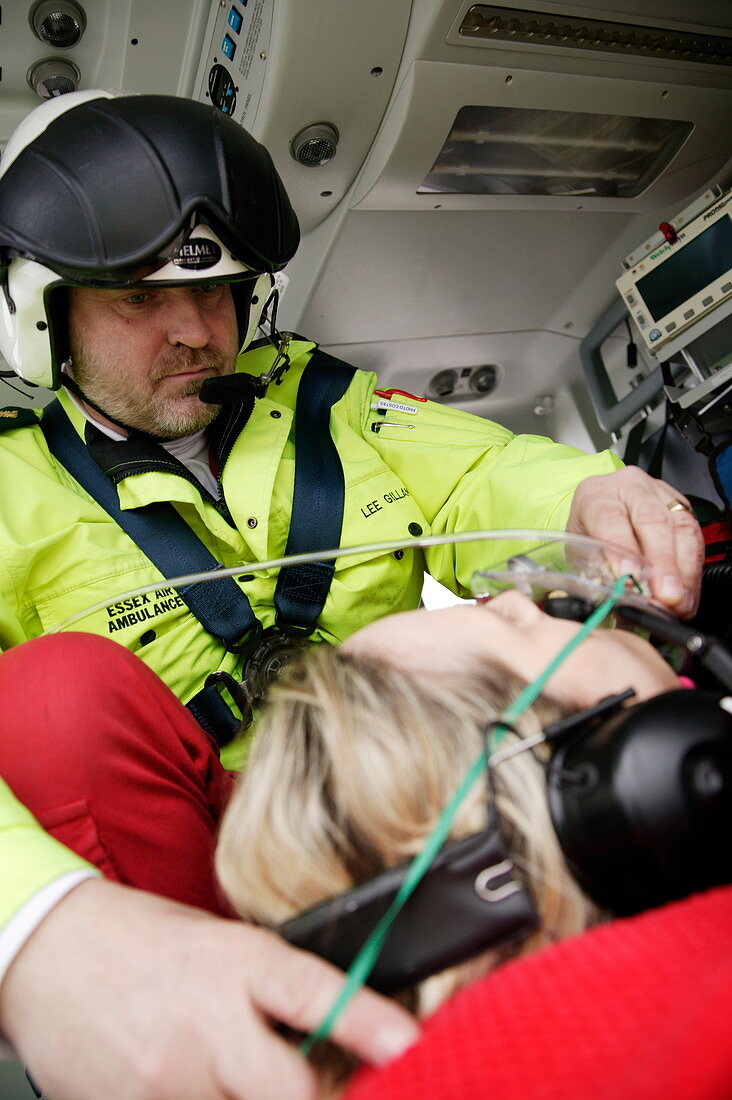 Air ambulance treatment