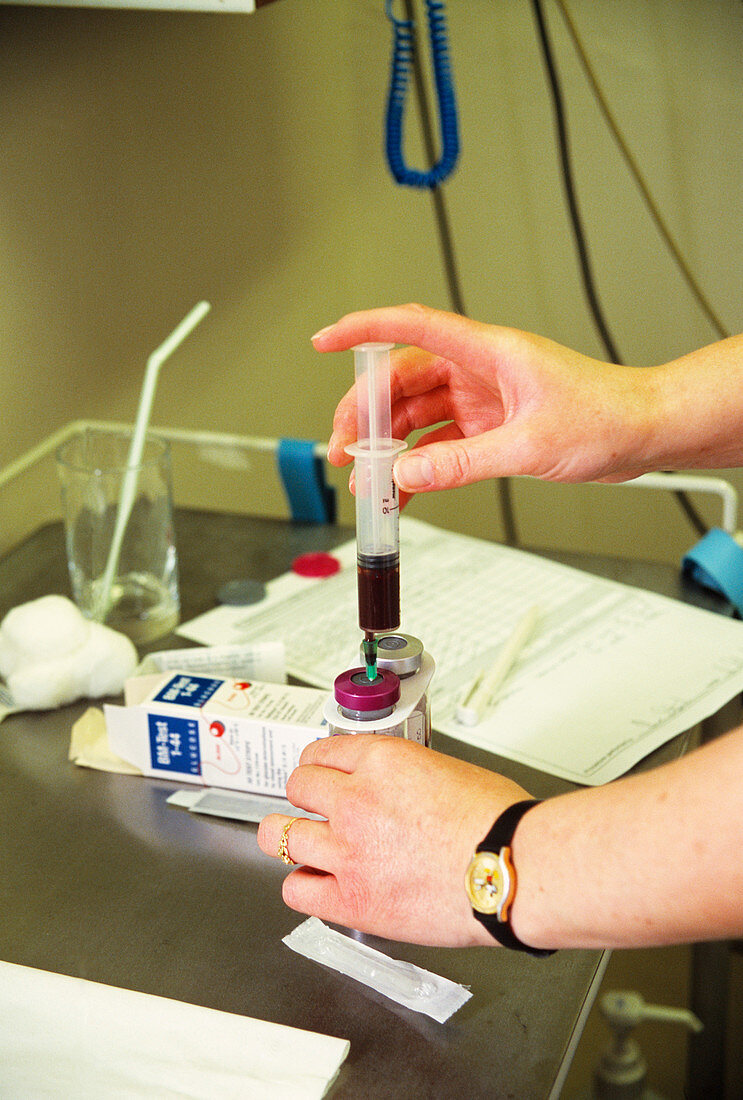 Storing blood sample