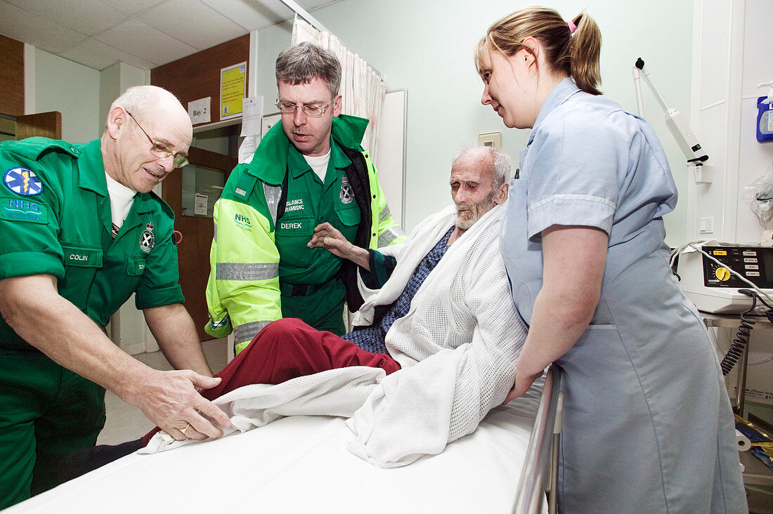Ambulance patient hand-over