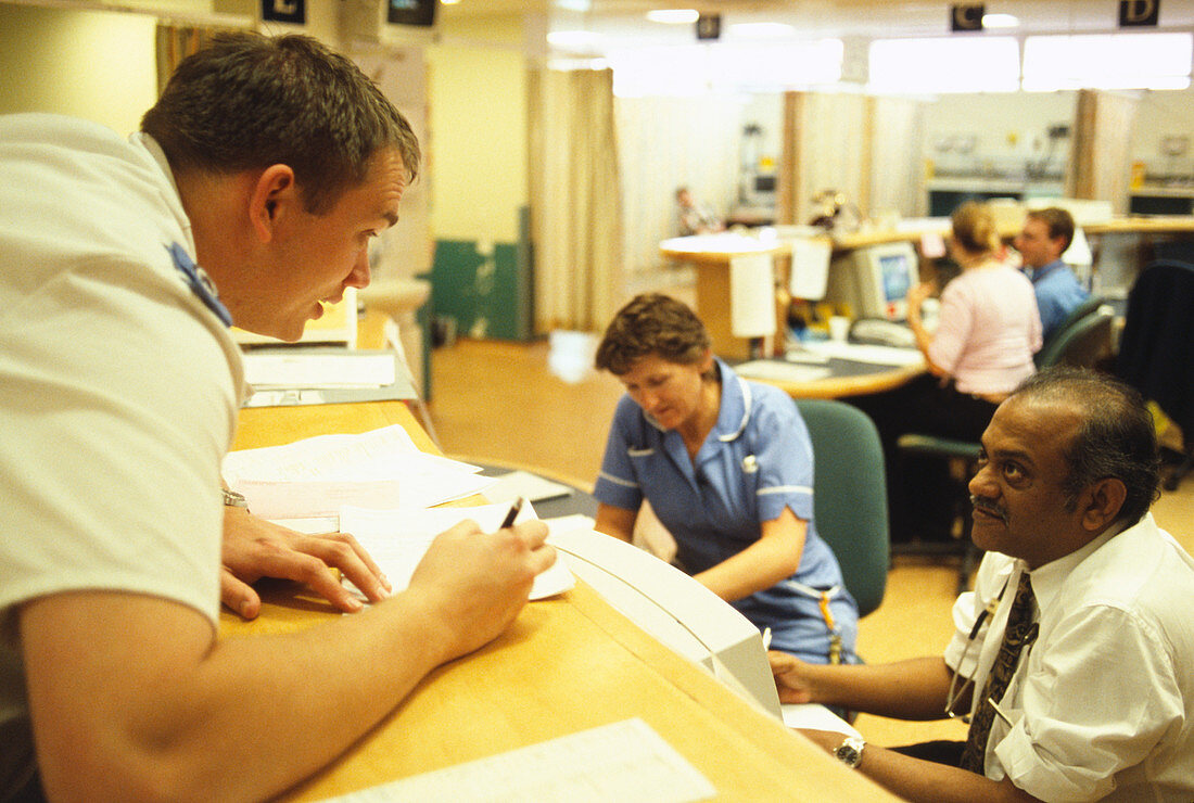 Hospital workers