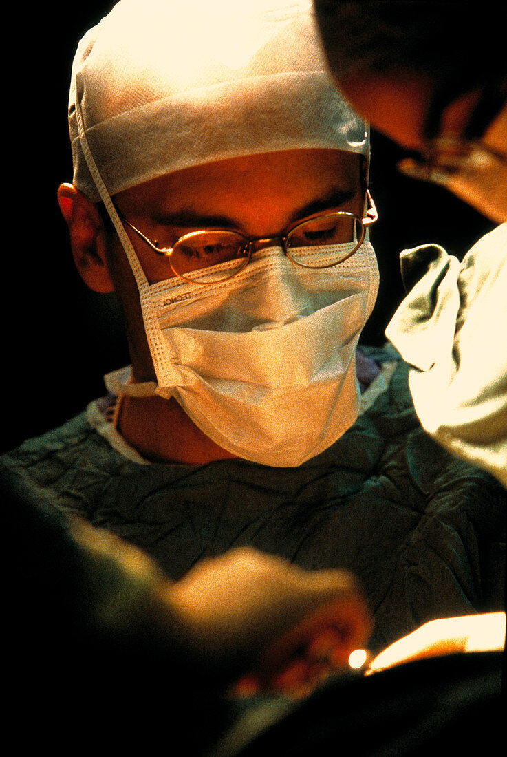 Surgeon's face