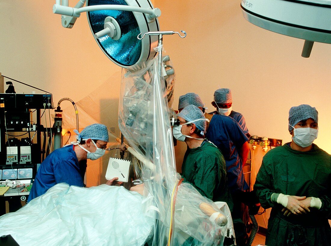 Anne Daly undergoing awake craniotomy surgery