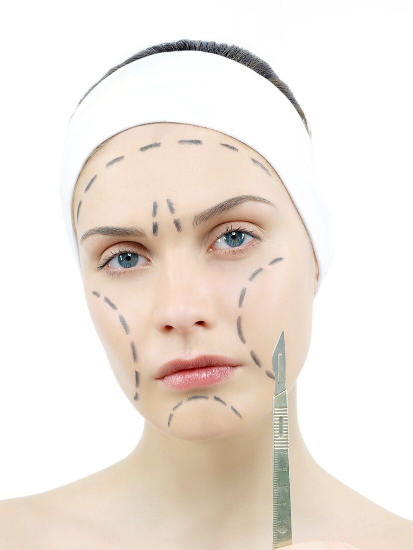 Cosmetic surgery,conceptual image