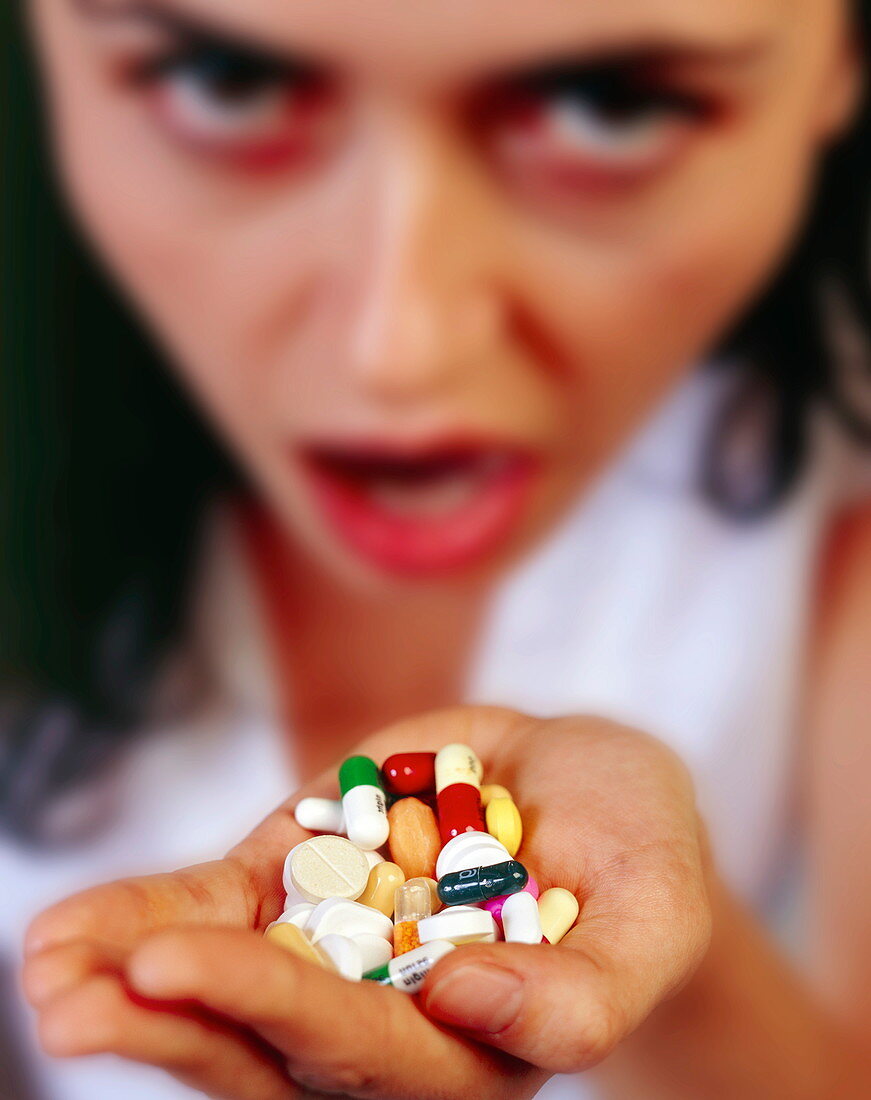 Handful of pills