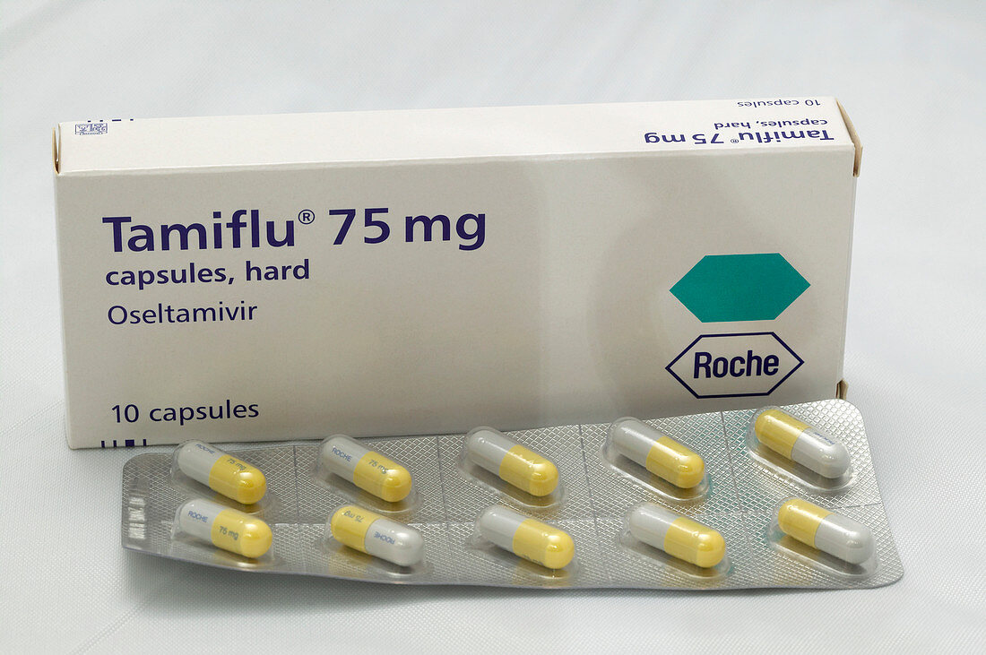 Tamiflu influenza drug capsules