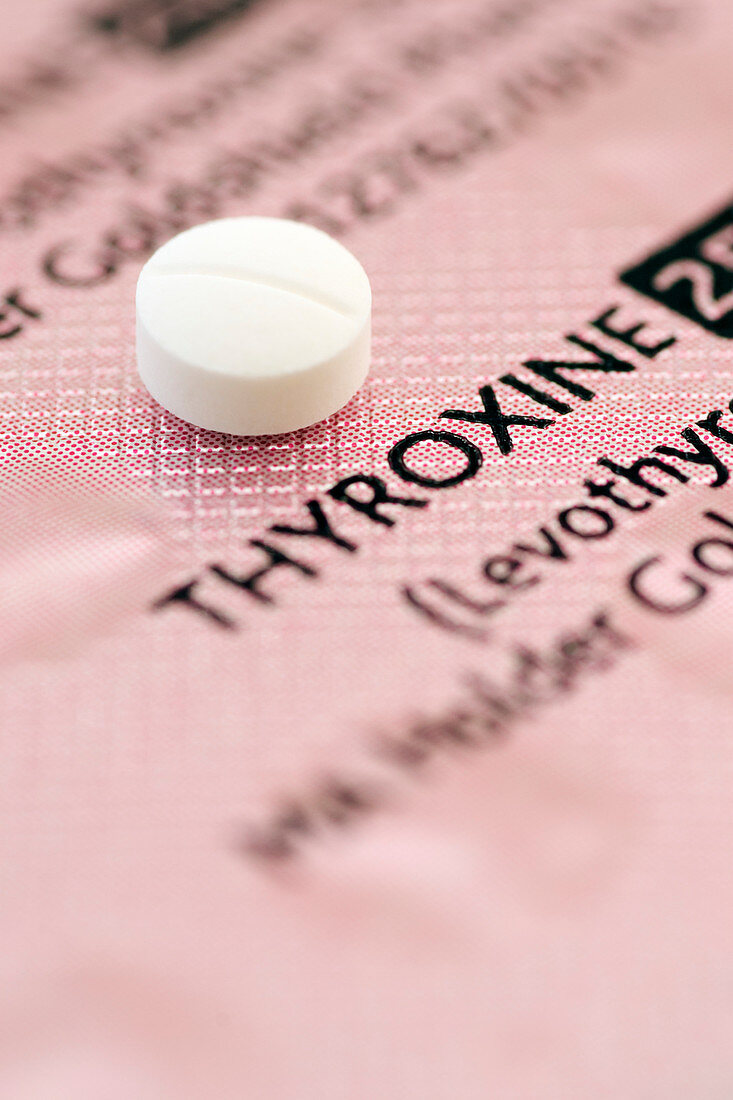 Thyroxine hormone pill