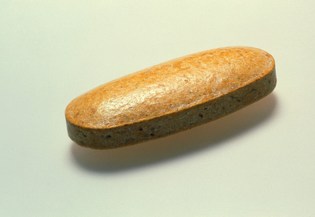A tablet of vitamin B complex